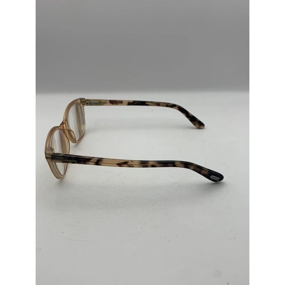 Tom Ford Eyeglasses Beige Tortoise Full Rim Acetate Rectangular Womens Frame Onl